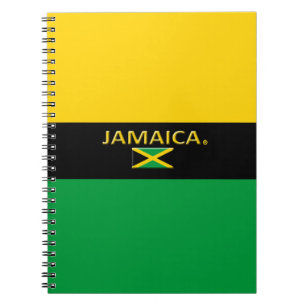 Jamaïque Drapeaux couleurs Carnet moderne