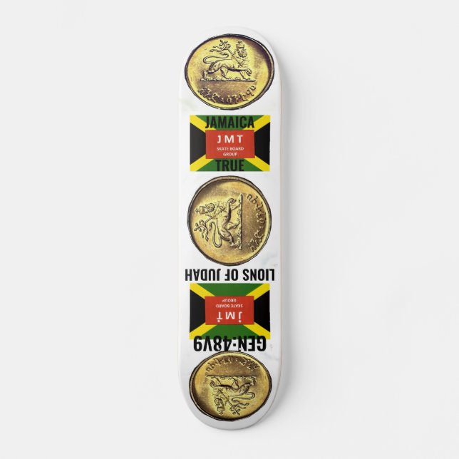 JAMAÏQUE LIONS DE JUDAH Skateboard (Recto)