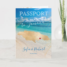 Jamaïque Mariage Destination Carte de passeport Co