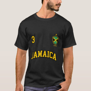 Jamaïque Sweat - shirt à capuche Numéro 3 Soccer T
