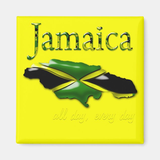 Jamaïque Toute la journée, tous les jours Magnet (Devant)