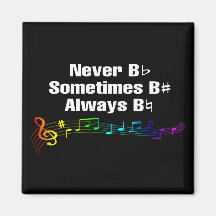 Jamais B Plat, Parfois B Sharp Magnet