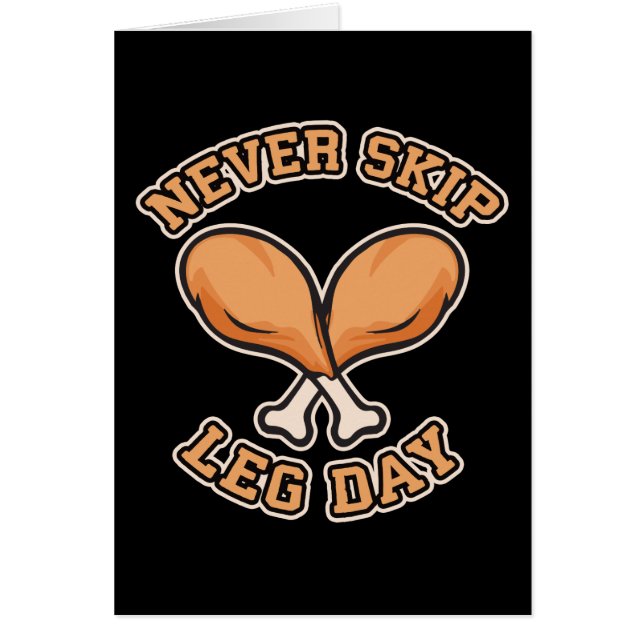 Jamais Sauter Jour de la Jambe - Baguette de poule (Devant)