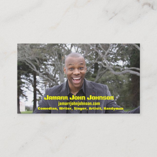 Jamarr John Johnson Visitenkarte (Vorderseite)