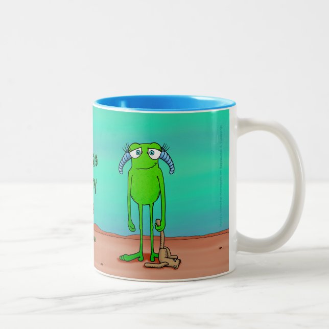 Jambes l'alien, tasse (Droit)