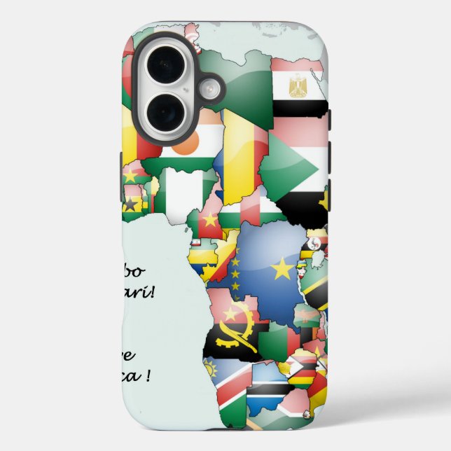 Jambo Habari Afrika ! I Liebe Afrika iPhone 16 Hülle (Rückseite)