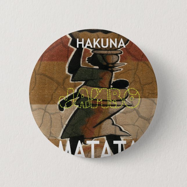 Jambo Habari Hakuna Matata. Button (Vorderseite)