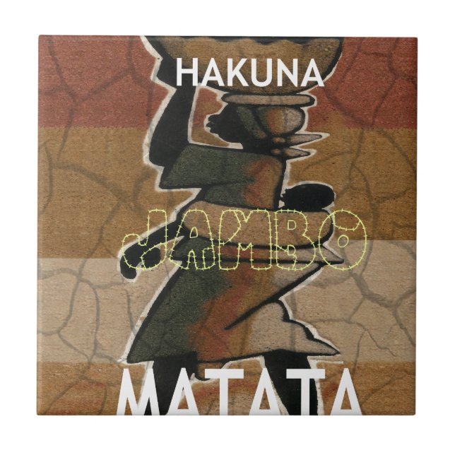 Jambo Habari Hakuna Matata. Fliese (Vorderseite)