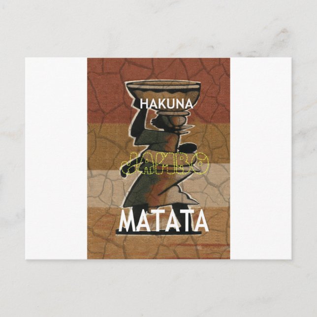 Jambo Habari Hakuna Matata. Postkarte (Vorderseite)