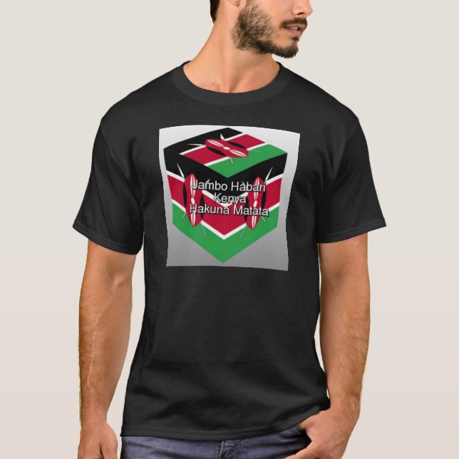 Jambo Habari ! Kenya Hakuna Matata T-Shirt (Vorderseite)