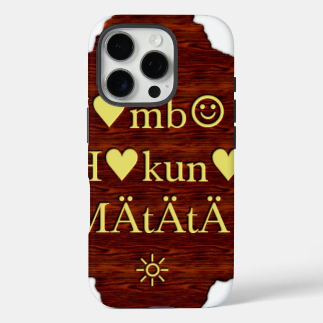 Jambo Hakuna Matata: African Art Print/Graphic title_seo2 (Rückseite)