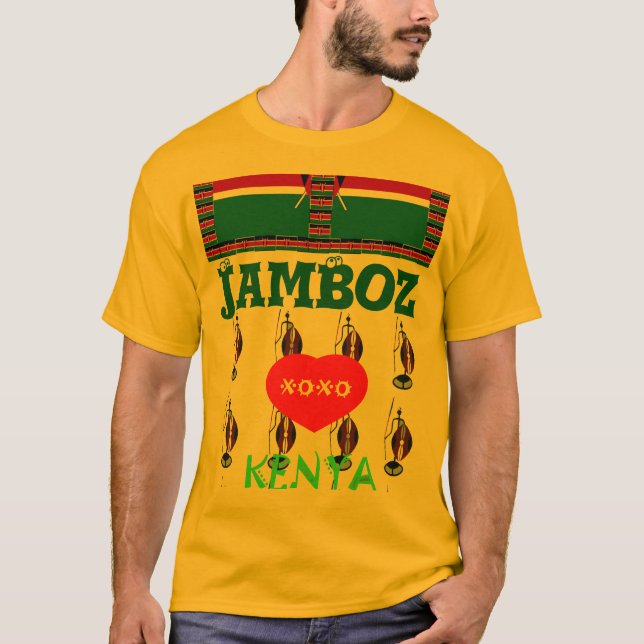 Jambo Hakuna Matata I love Kenya XOXO T-Shirt (Devant)