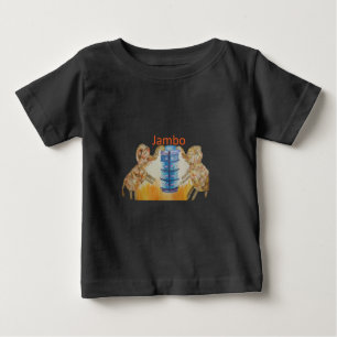Jambo Jumbo Afrikanische Kinder Elefanten Kunstdru Baby T-shirt