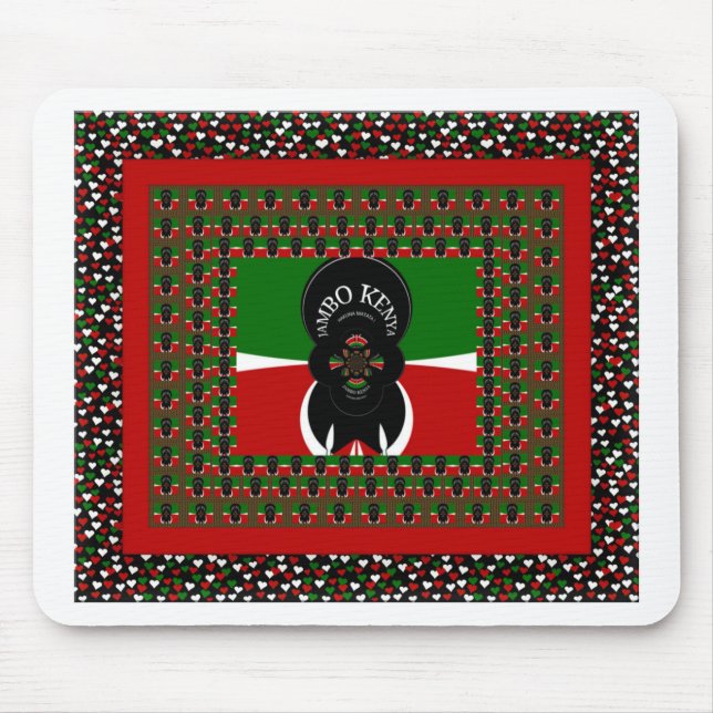Jambo Kenya Art Print Mousepad (Vorne)