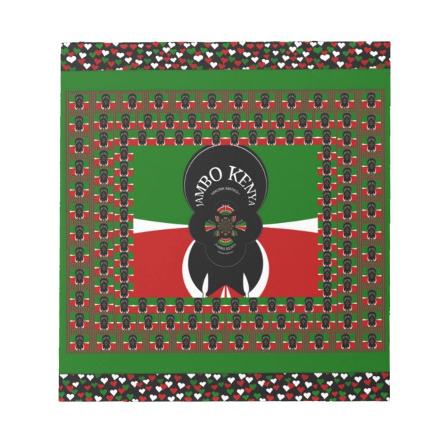 Jambo Kenya Art Print Notizblock (Vorderseite)
