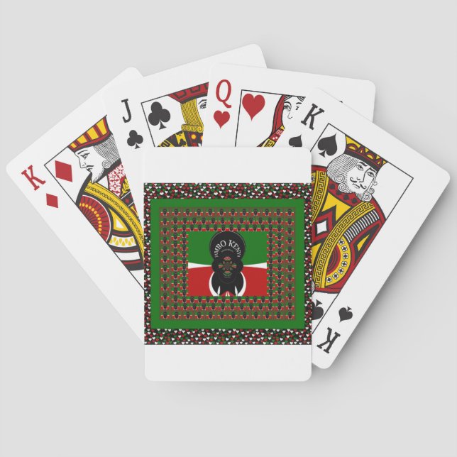 Jambo Kenya Art Print Spielkarten (Rückseite)