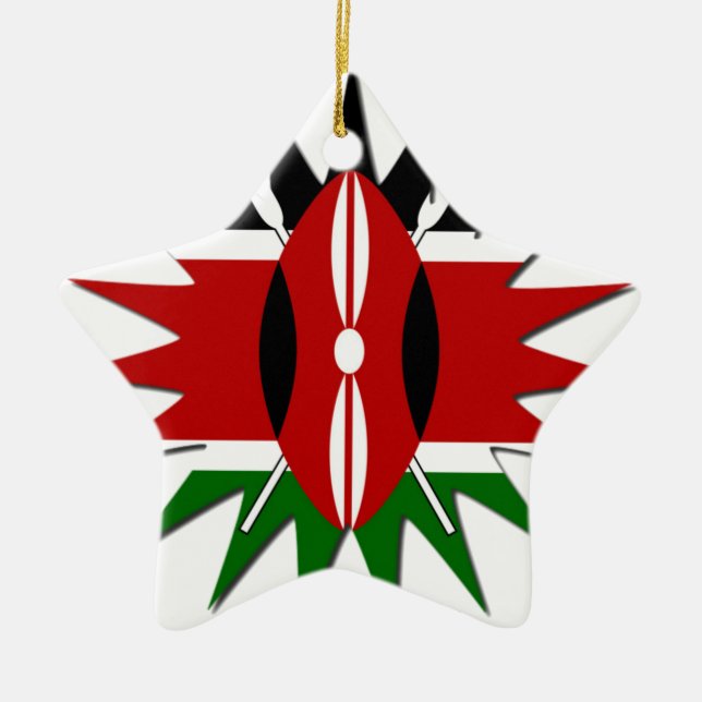 Jambo Kenya Hakuna Matata Keramikornament (Vorne)