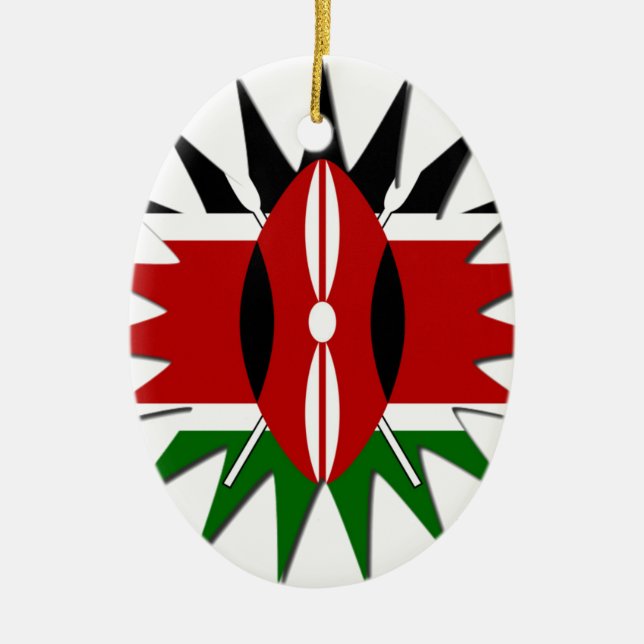 Jambo Kenya Hakuna Matata Keramikornament (Vorne)