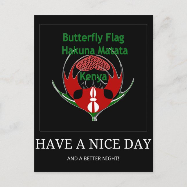 Jambo Kenya Postkarte (Vorderseite)