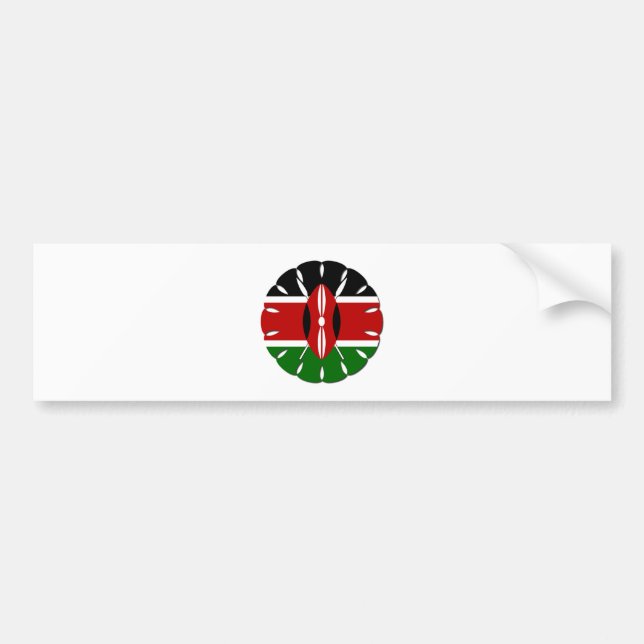 Jambo Kenyan Flag Autoaufkleber (Vorne)