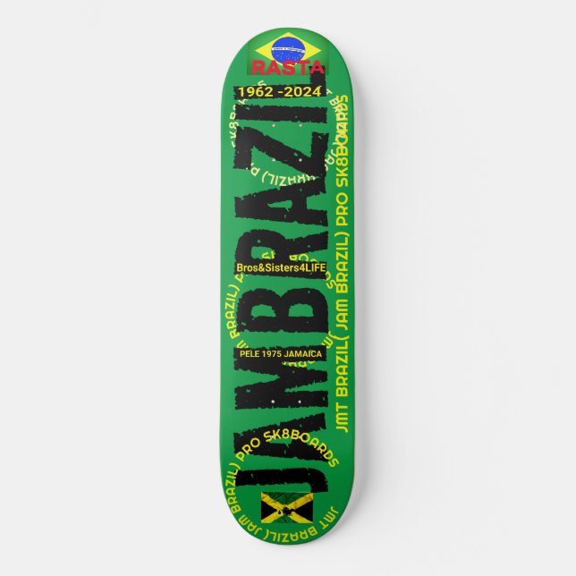 JAMBRAZIL OFFIZIELL 1962 8 1/4" Skateboard Deck (Vorderseite)