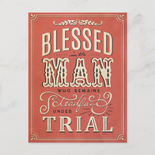James1:12 Postkarte (Vorderseite)