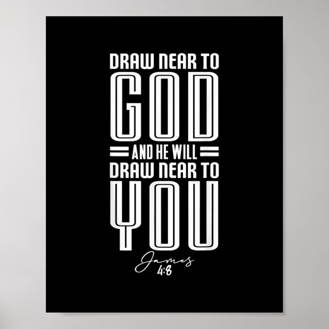 James48 Zeichnete Nähe zu Gott Christliches Motivi Poster (Vorne)