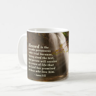 James-1:12 Blessed ist die Person, die Bibel Kaffeetasse