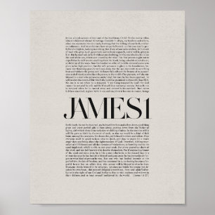 James 1 - Der Glaube und die Ausdauer der Bibel Ve Poster