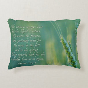 James 5:6-8 Ausdauer Inspiration Dekokissen