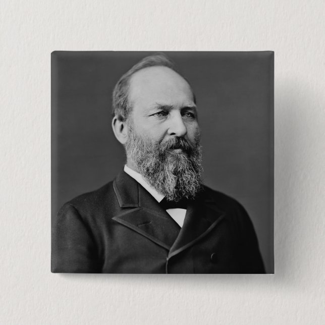 James A. Garfield Button (Vorderseite)