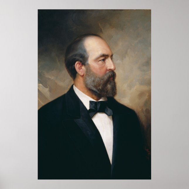 JAMES A. GARFIELD von Ole Peter Hansen Balling Poster (Vorne)