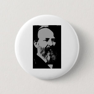 James- A. GarfieldSilhouette Button