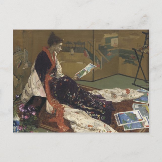 James Abbott McNeill Whistler - Caprice in Lila Postkarte (Vorderseite)