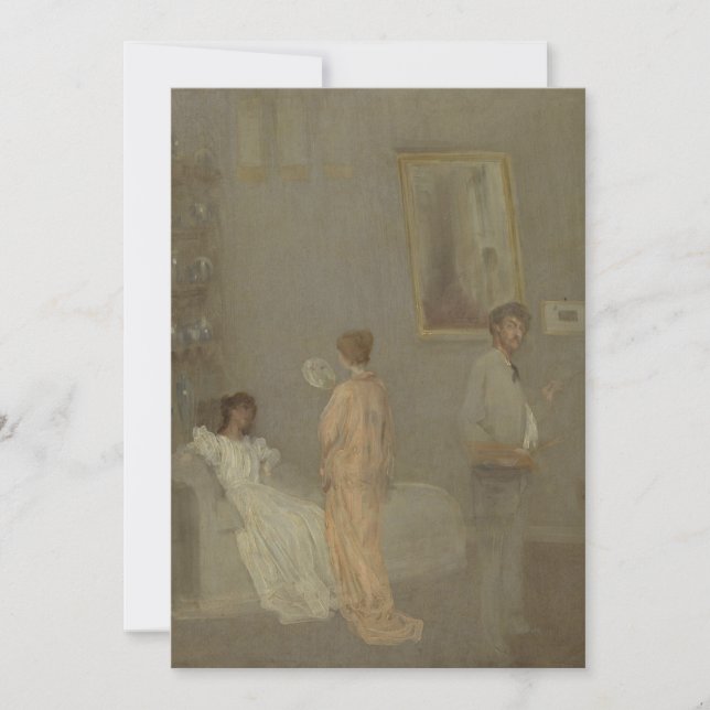 James Abbott McNeill Whistler - Der Künstler in Se Einladung (Vorderseite)