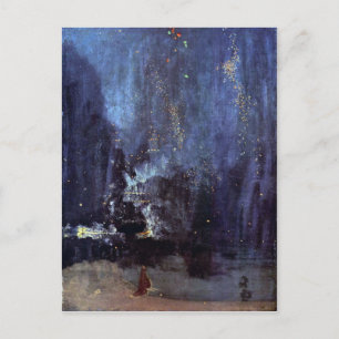James Abbott McNeill Whistler - Nacht in Schwarz u Postkarte