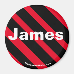 James Aimant noir/rouge