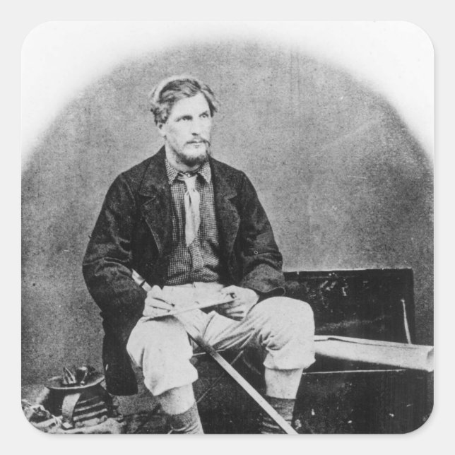 James Augustus Grant Quadratischer Aufkleber (Vorderseite)