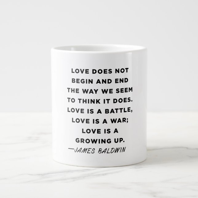 James Baldwin Quote Tasse (Vorderseite)