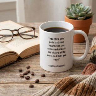 James Baldwin Zitat-Tasse "Sie sind nicht allein" Kaffeetasse