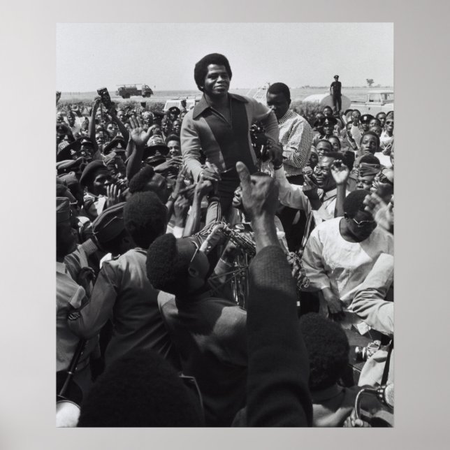 James Brown - Flughafen Kaduna, 1970 Poster (Vorne)