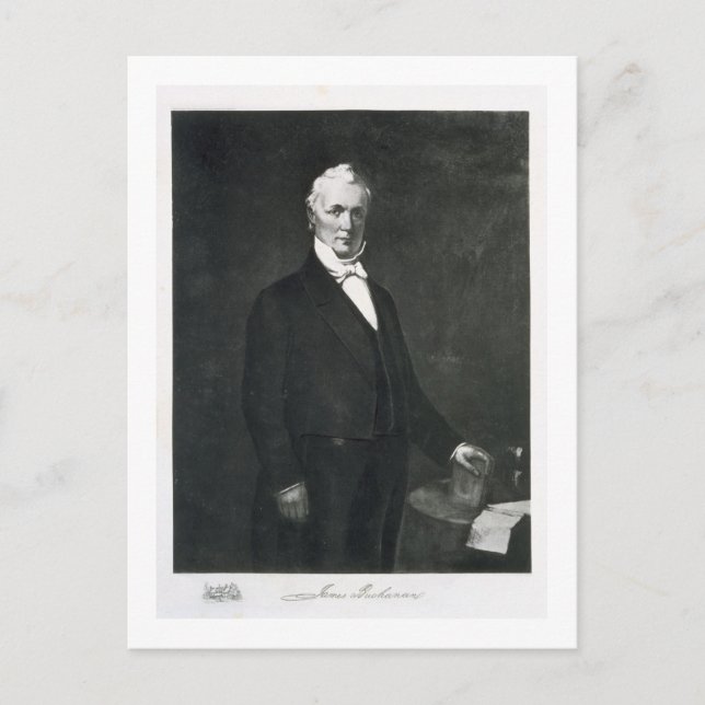 James Buchanan, 15. Präsident des Vereinigten Staa Postkarte (Vorderseite)