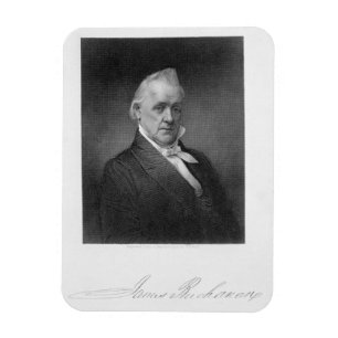 James Buchanan, graviert von Henry Bryan Hall Magnet
