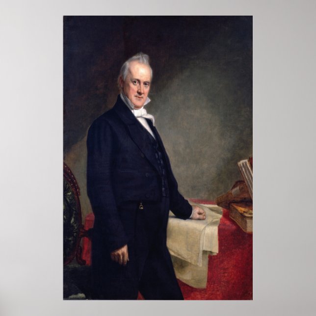 JAMES BUCHANAN Portrait von George P.A. Healy Poster (Vorne)