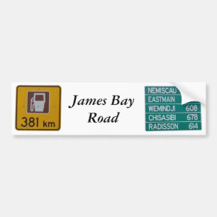James-Bucht-Straßen-Autoaufkleber Autoaufkleber