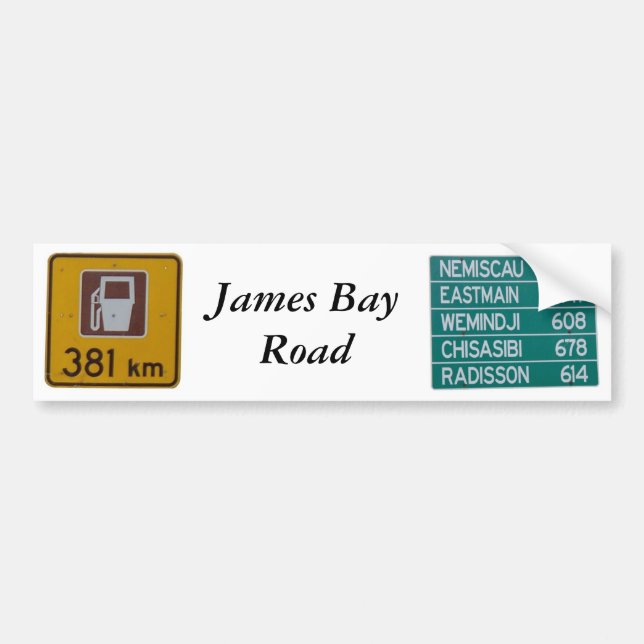 James-Bucht-Straßen-Autoaufkleber Autoaufkleber (Vorne)