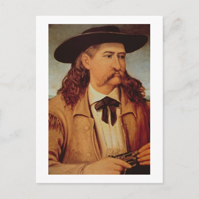 James Butler 'Wild Bill' Hickok (1837-76) 1874 (oi Postkarte (Vorderseite)
