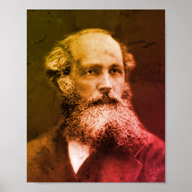 James Clerk Maxwell Poster (Vorne)