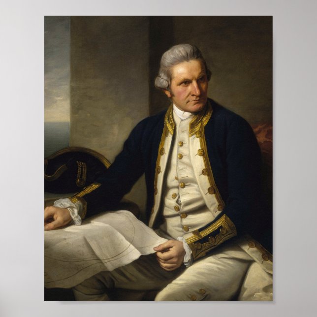 James-Cook-Porträt Poster (Vorne)