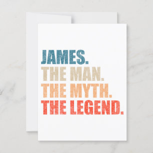 James Der Mann der Mythos der Legende Postkarte